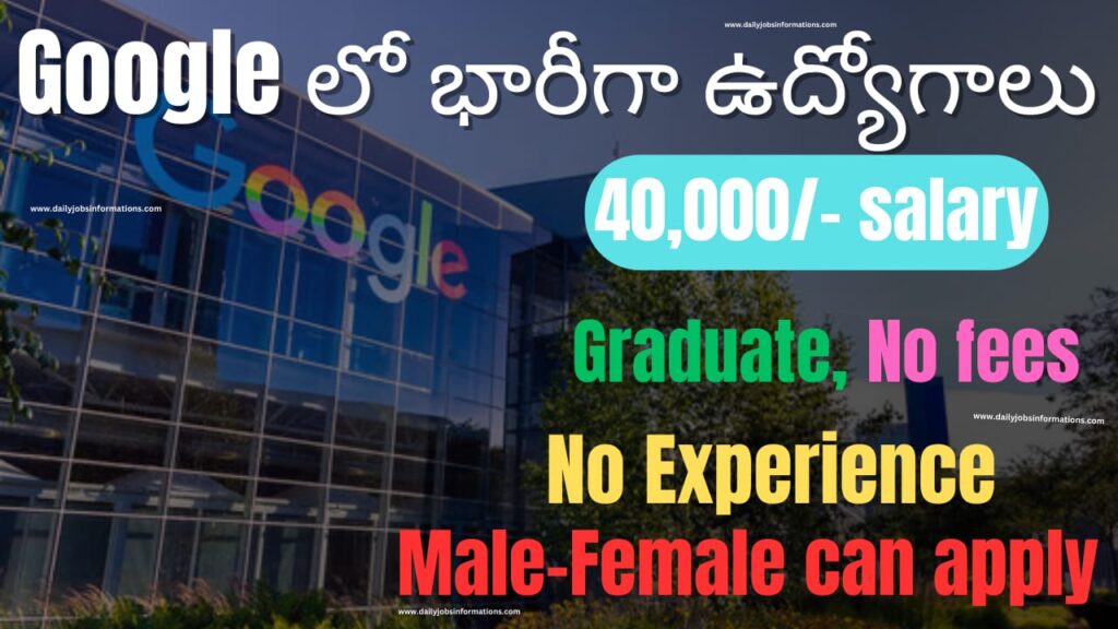 Google Latest Recruitment For 2024